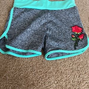 Girls gym shorts. Never worn